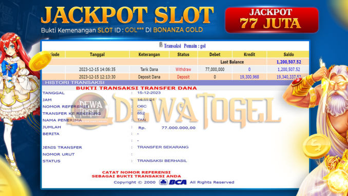BUKTI JP DEWATOGEL #1076 BUKTI JP DEWATOGEL #1076
